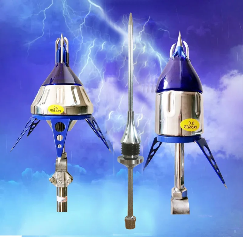 ESE Lightning Protection Rod grounding Manufacturer Air Terminal Lightning Arrester ESE Lightning Rod for Buildings