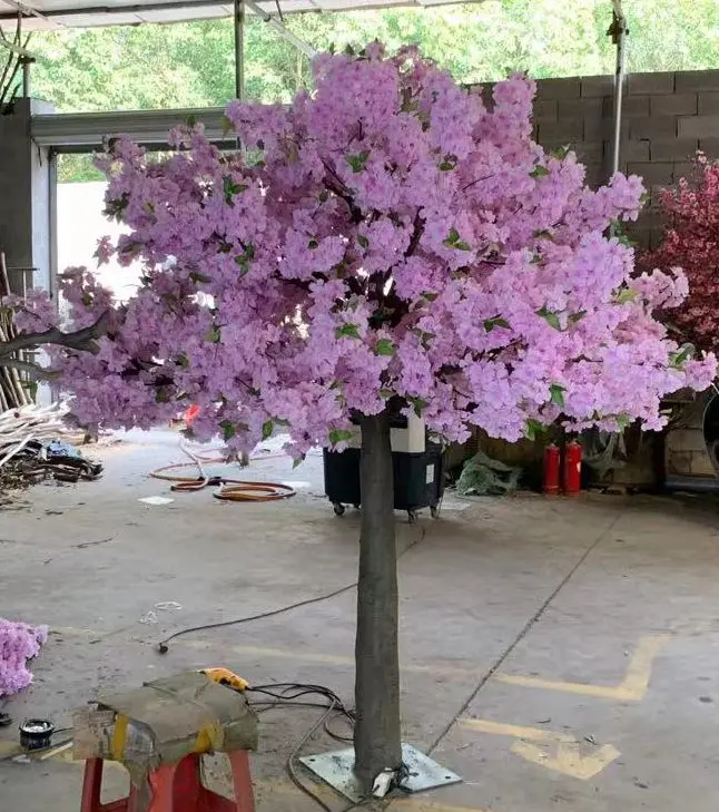 FZS210714-1 Outdoor decoration new color purple cherry blossom tree large size customize