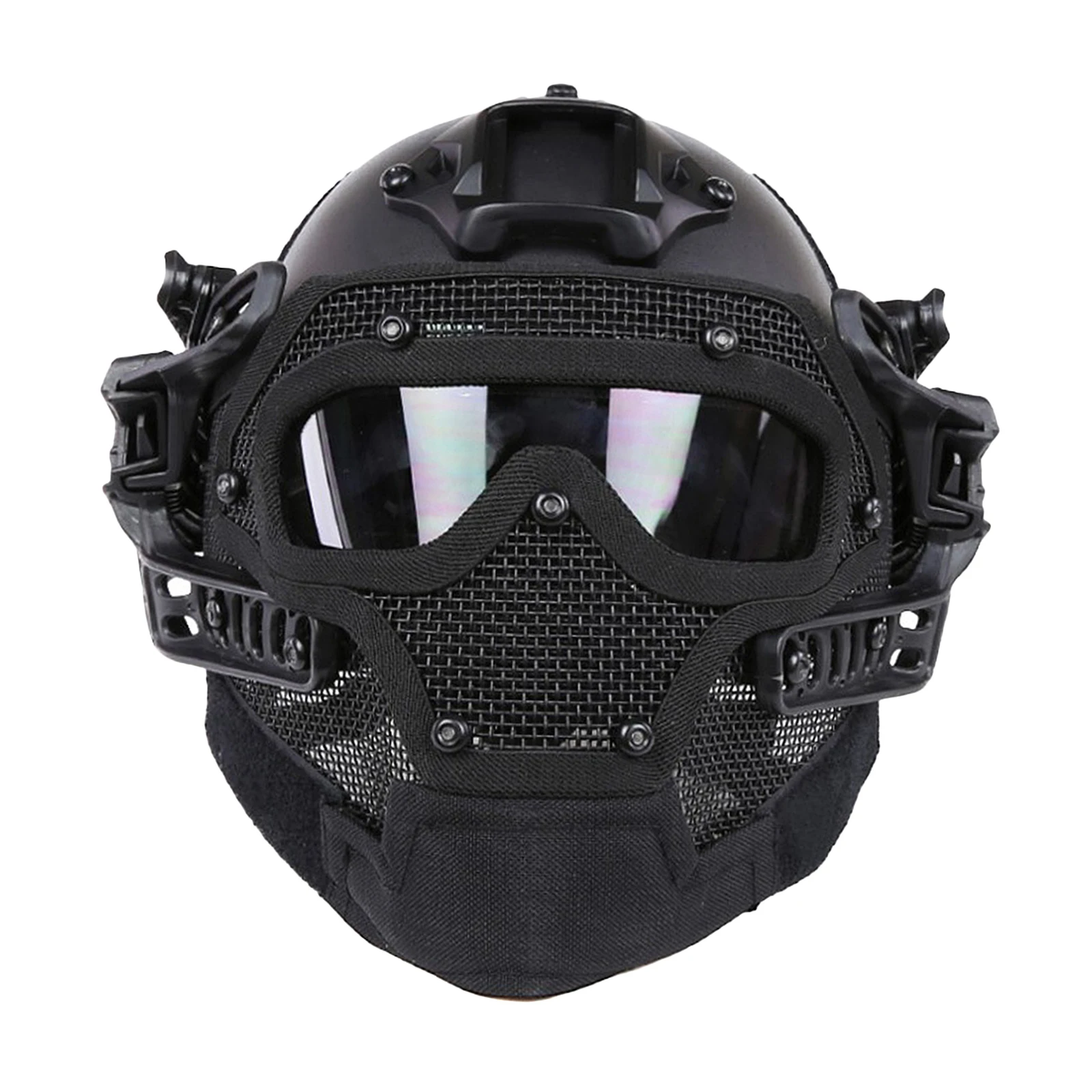 Army Tactical Military Paintball Combat Adjustable Protective Camouflage Riding Fast Helmet For Headgear Accessory