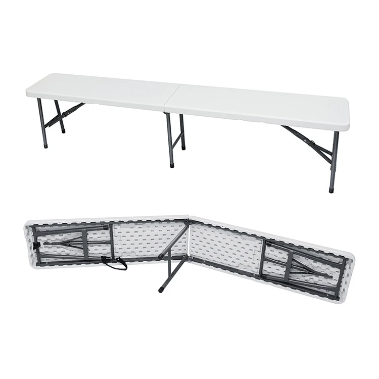 Folding Plastic 4 seats-foldable Garden Party Picnic Camping Banquet 6FT Fold - in- half Bench
