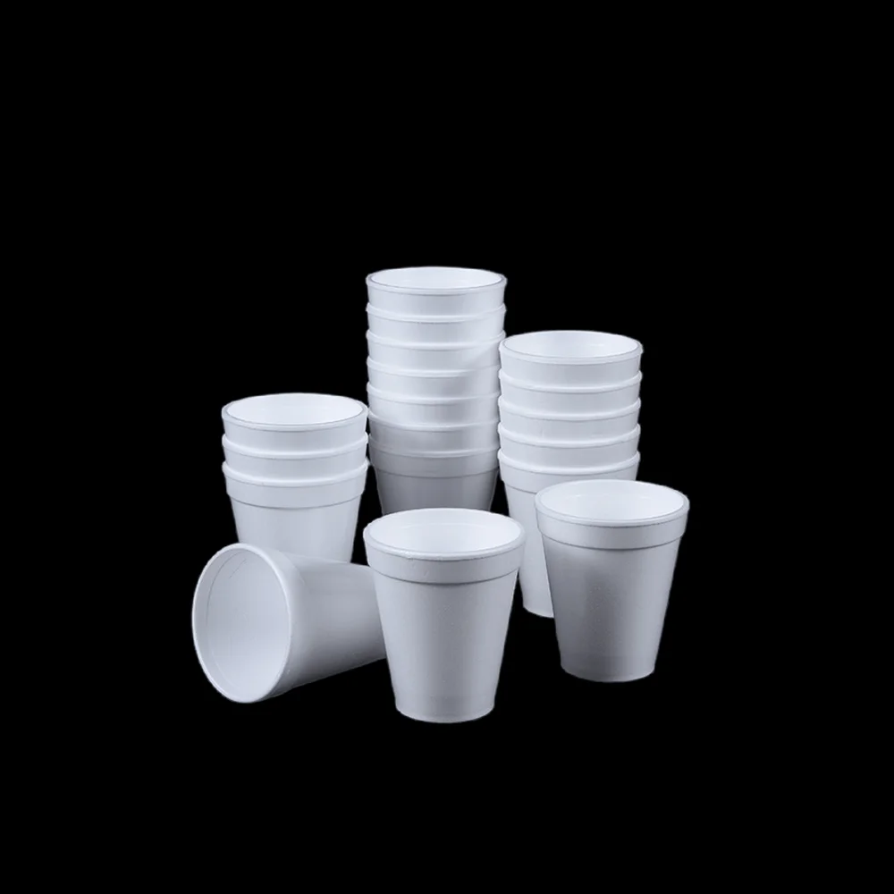 Wholesale 12oz Foam Drinking Cups Custom Printed Coffee Paper Cup Disposable Thick Styrofoam EPS Hot Milk Tea Water Cups