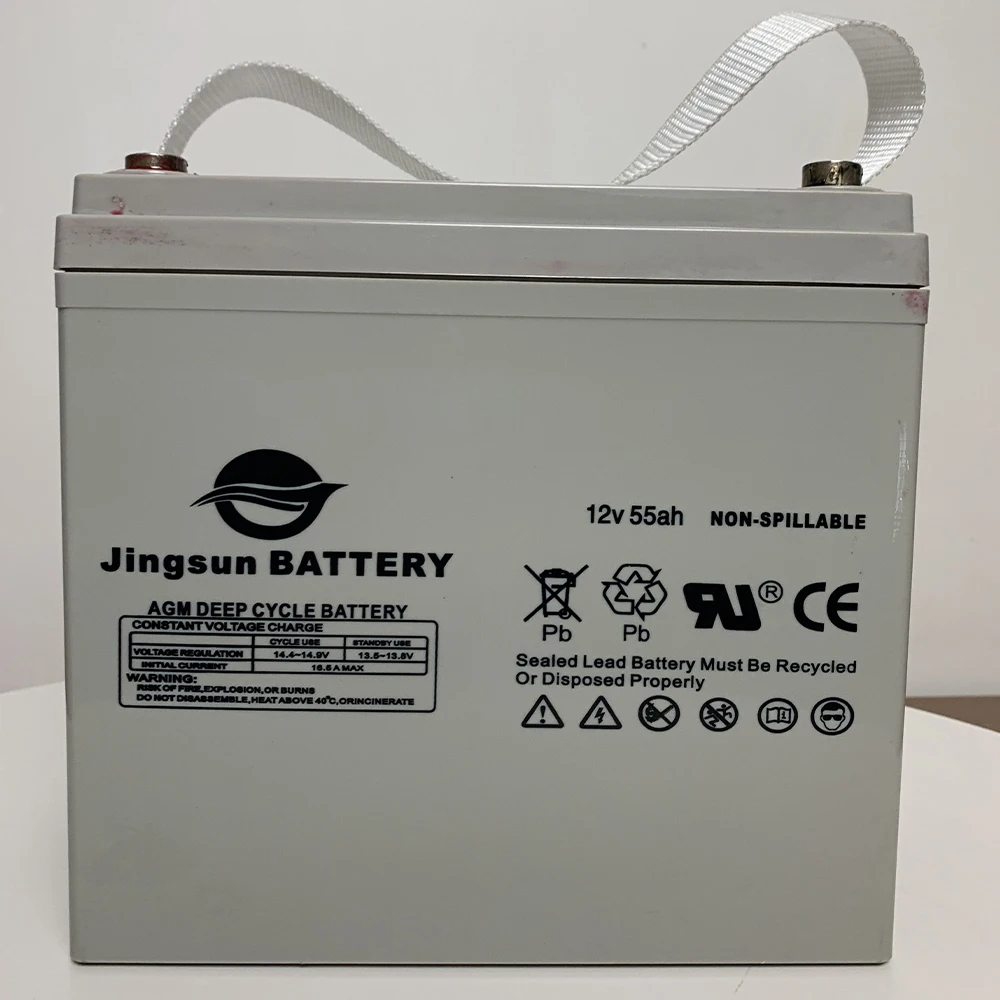 The Jingsun factory direct supply best lead-acid battery 12V55AH
