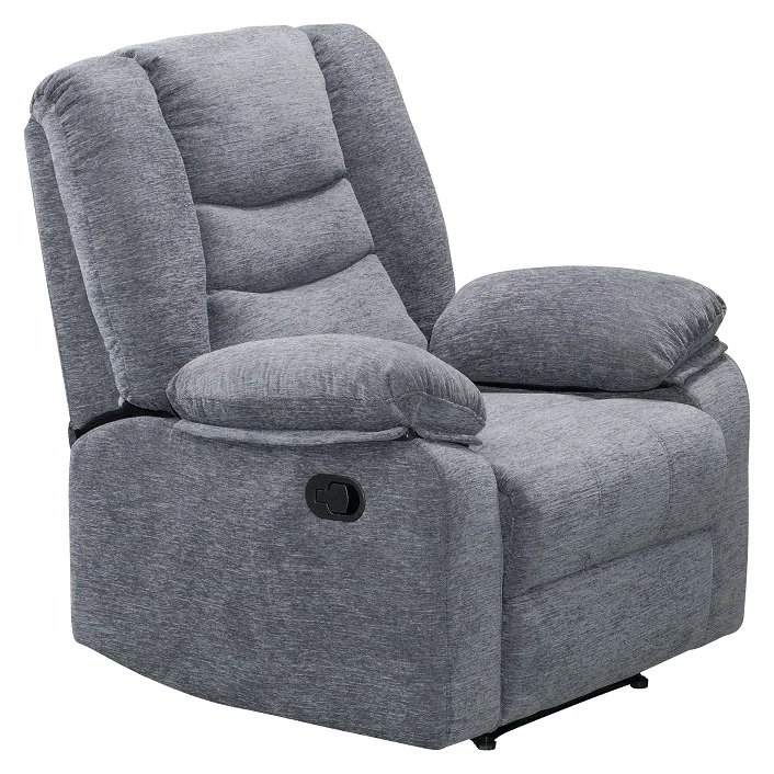 CY 2 Years Warranty Brown Velvet Fabric Reclining Chair, Modern Design Home Theater Single Recliner Chair