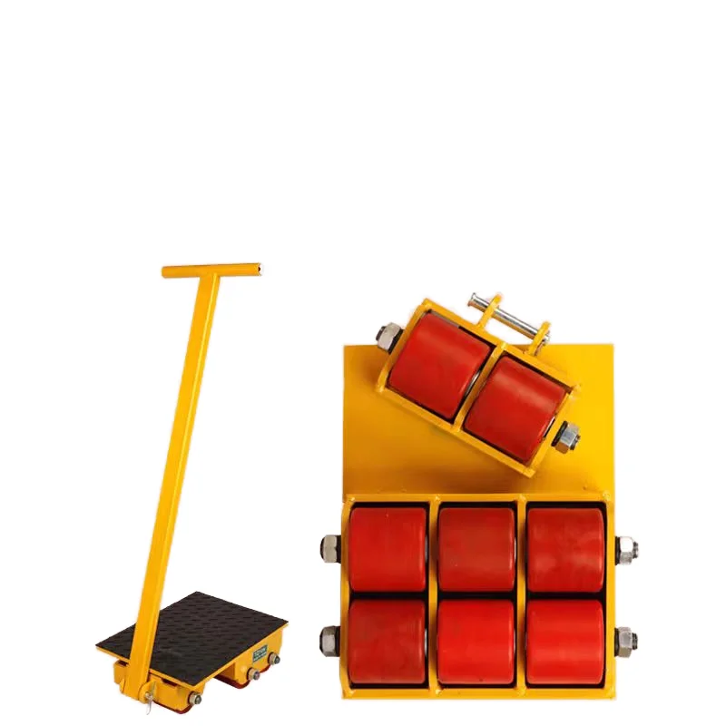 Cargo Transport Trolley arehouse Cargo Heavy Machine Moving Trolley Skate crawler transport  Pallet Trolley Tank Vehicle