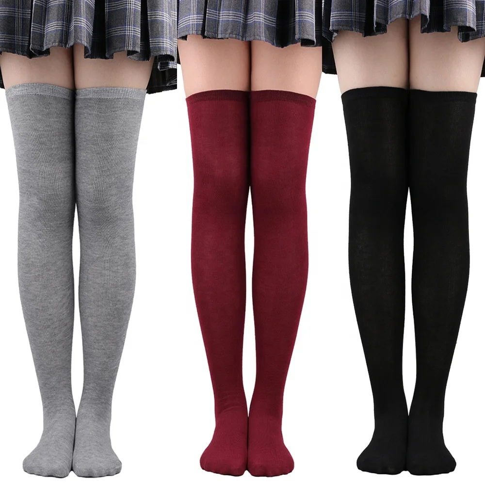 6 Pairs Over Knee Thigh  Knee-High Warm Stocking Women Boot Sock Leg Warmer High Socks for Daily Wear Cosplay Socks