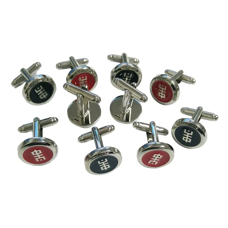 Custom Own high quality 65 Brass Cufflinks personalize Metal Cuff Links or Tie Clips gift for men