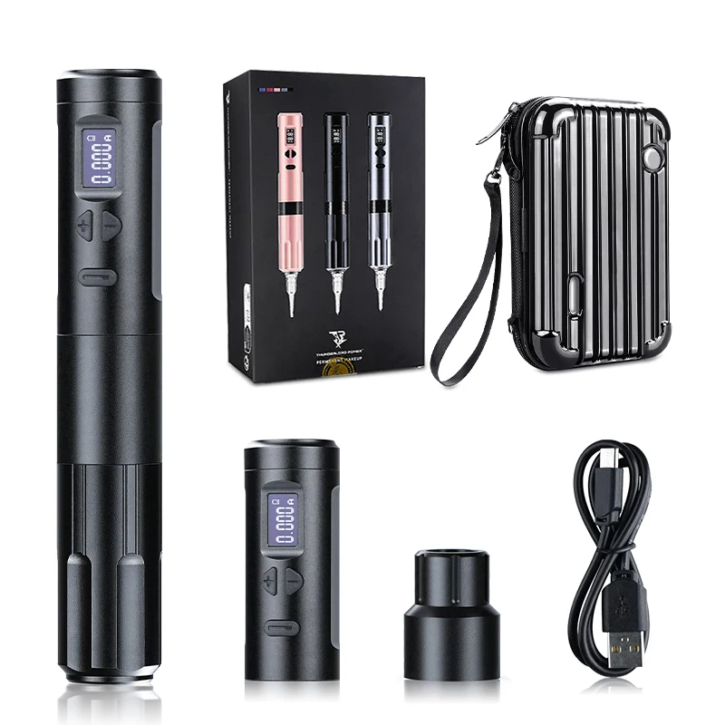 Thunderlord power K6003 made by Biomaser wireless permanent makeup machine tatoo pen rotary tattoo machine full kit