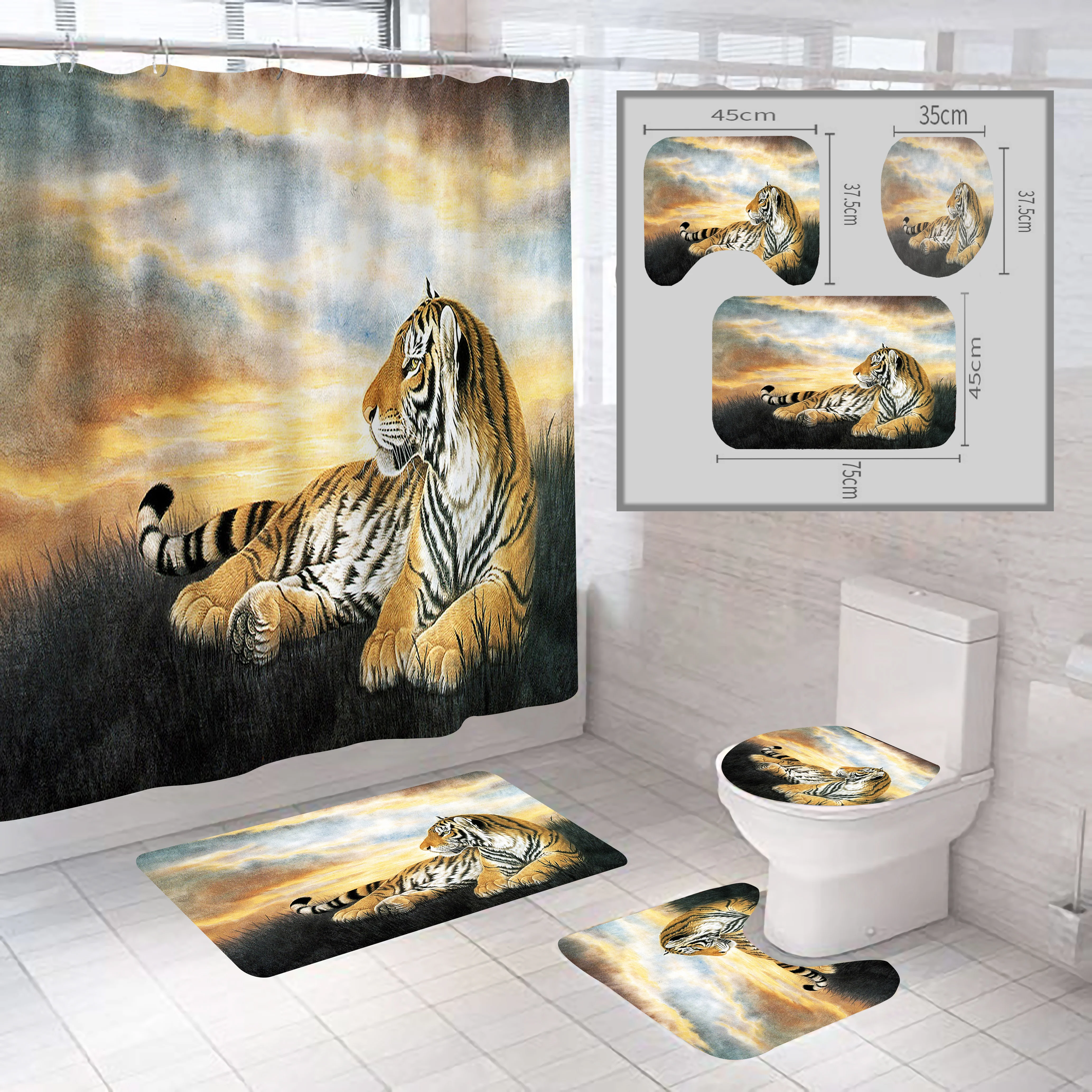 Набор для ванной комнаты с 3D-печатью