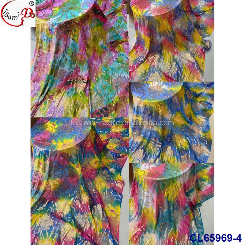 Металлический бархат ручной работы золотой дизайн шелк вышивка на натуральный тюль сетка блестящая кружевная ткань для