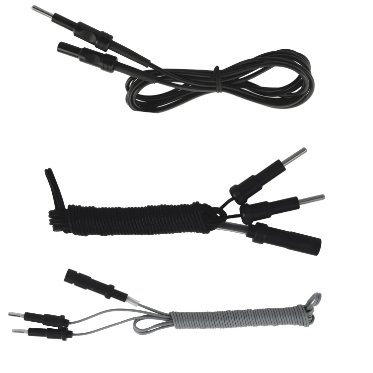 laparoscopy medical reusable monopolar electrical cables and wires for endoscopy forceps