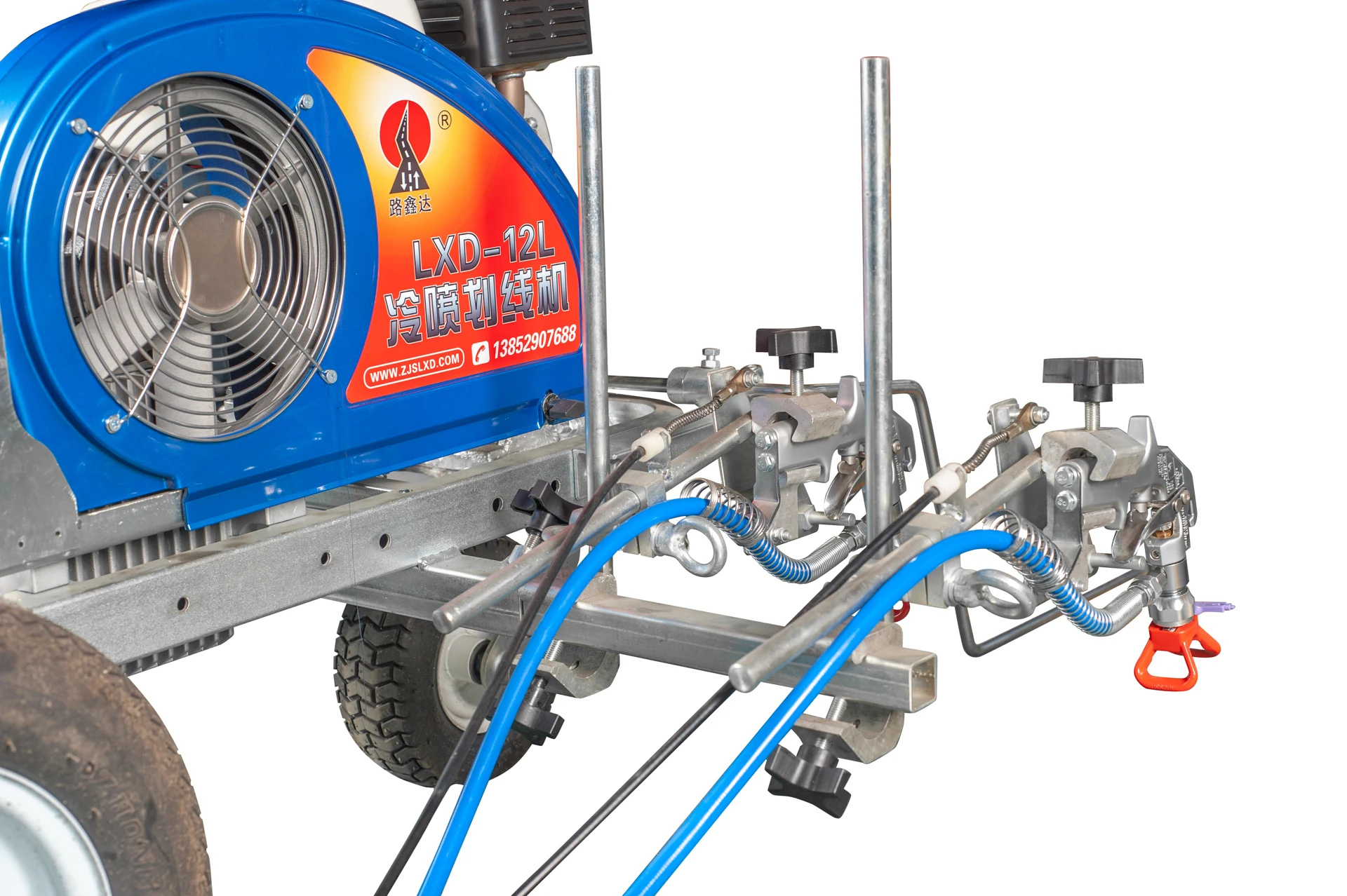 Easy Maintenance Long Lifetime Cold Paint Airless Spray Road Marking Sprayer Machines With Laser Guide