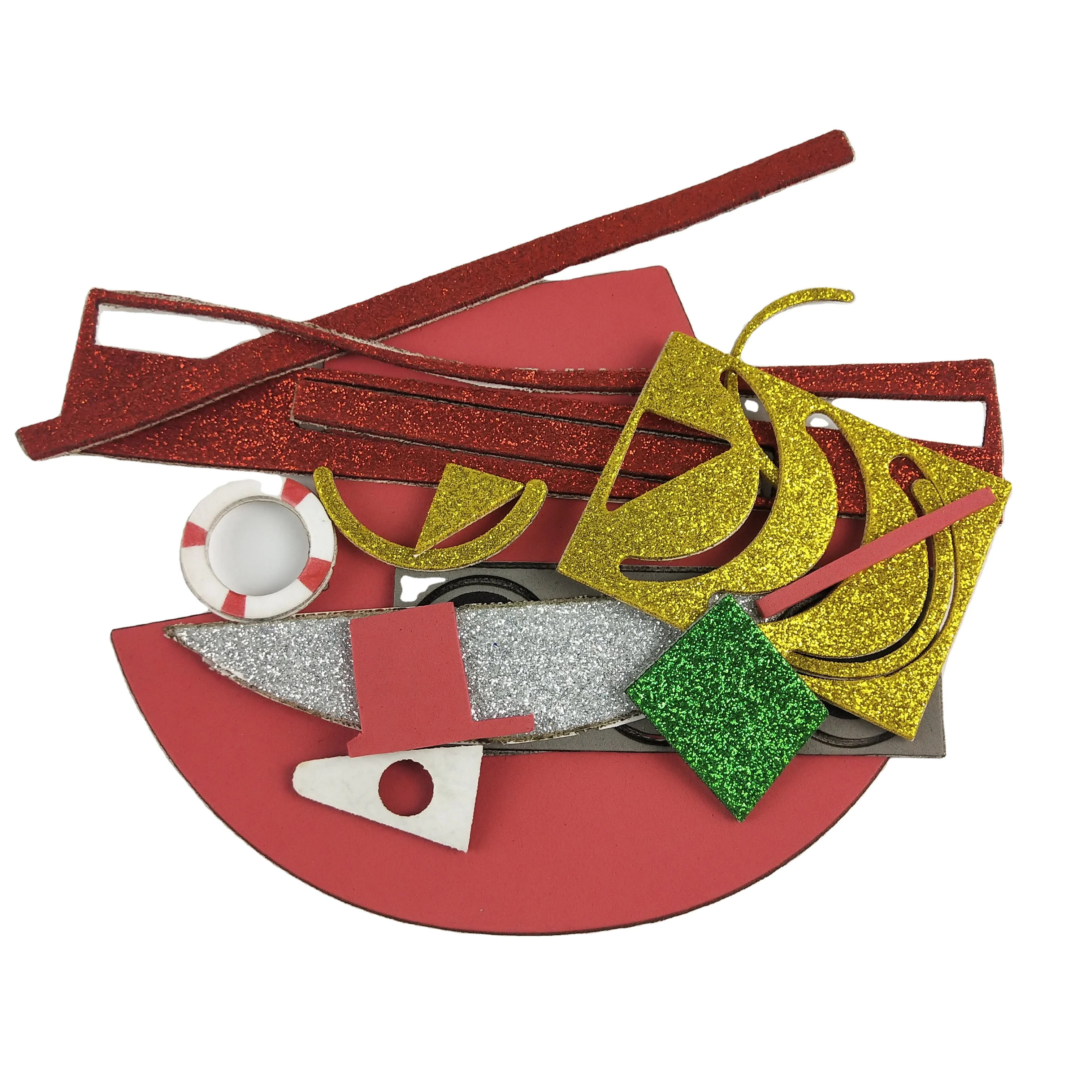 Red boat children EVA foam stickers diy decoration home decor