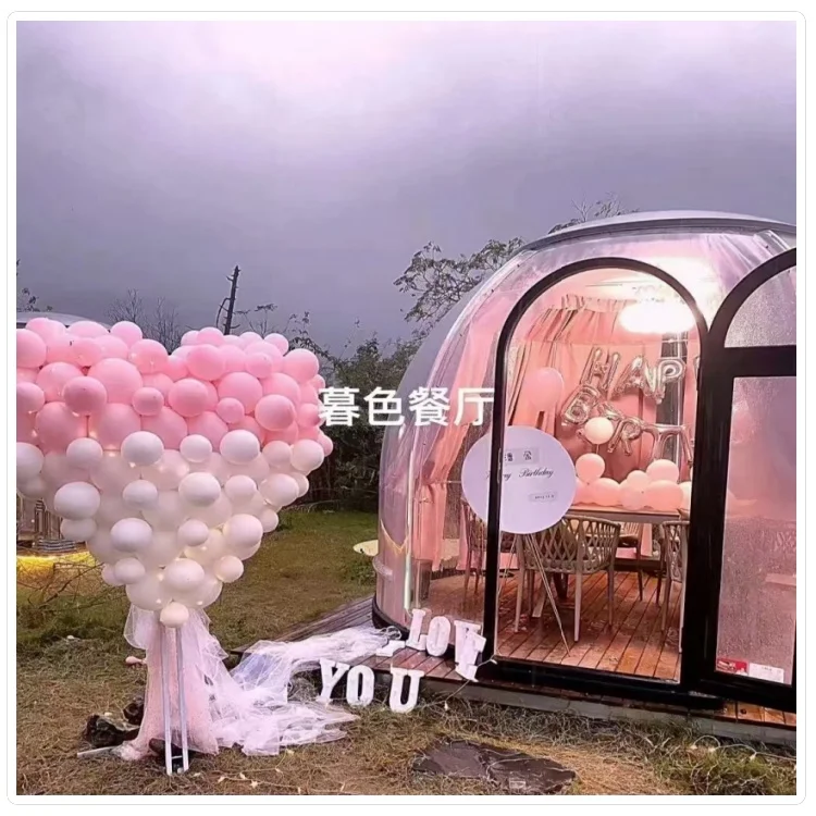 Outdoor hotel insulated dome house aluminium computer dome bubble house is stylish and durable for year-round comfort