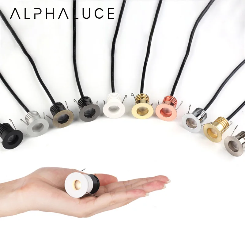 2W Under Cabinet Dimmable Down Lights Mini Slim Downlight Round Housing Spotlight Led Spot Light