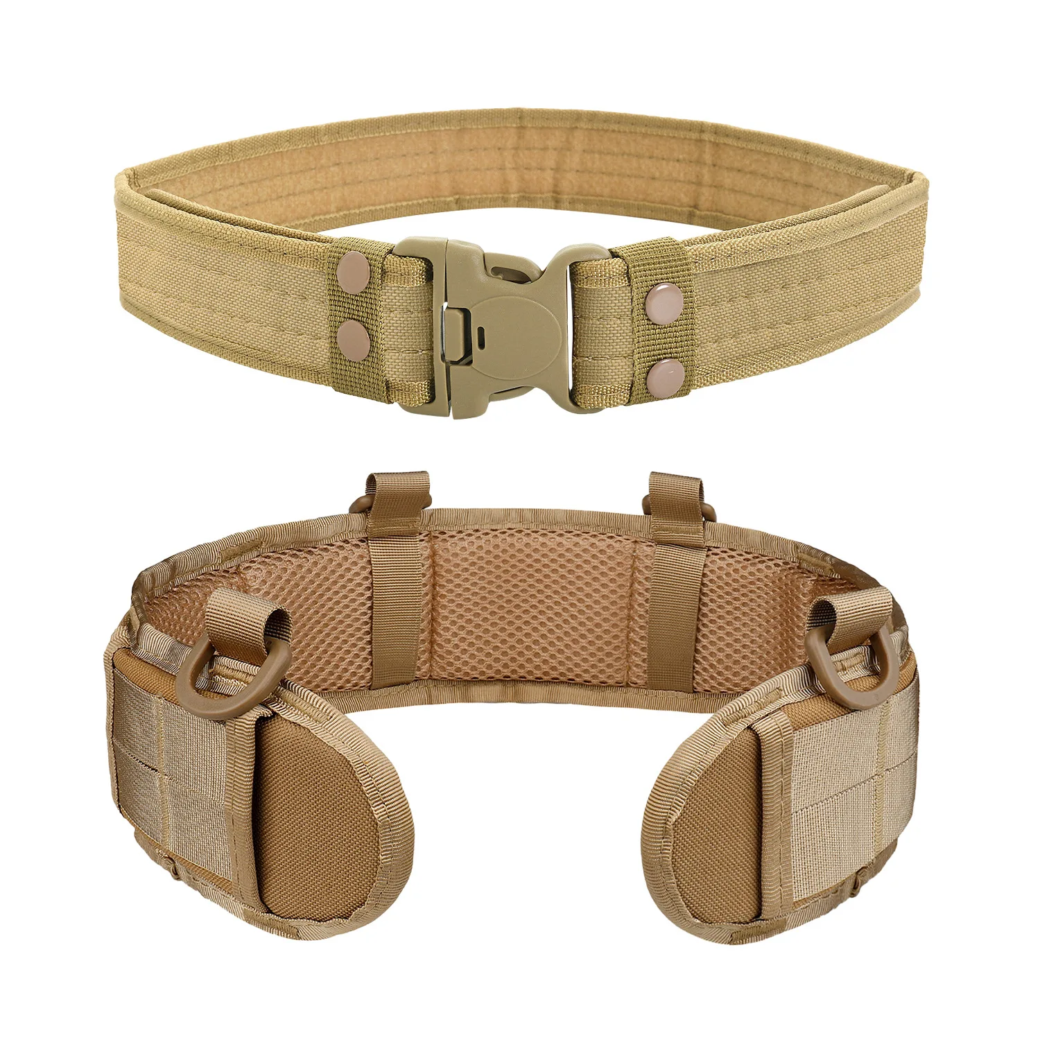 Outdoor Tactical Belt Equipment Multi-Functional Quick Release Tactical Belt Cobra Buckle Adjustable Nylon Belt