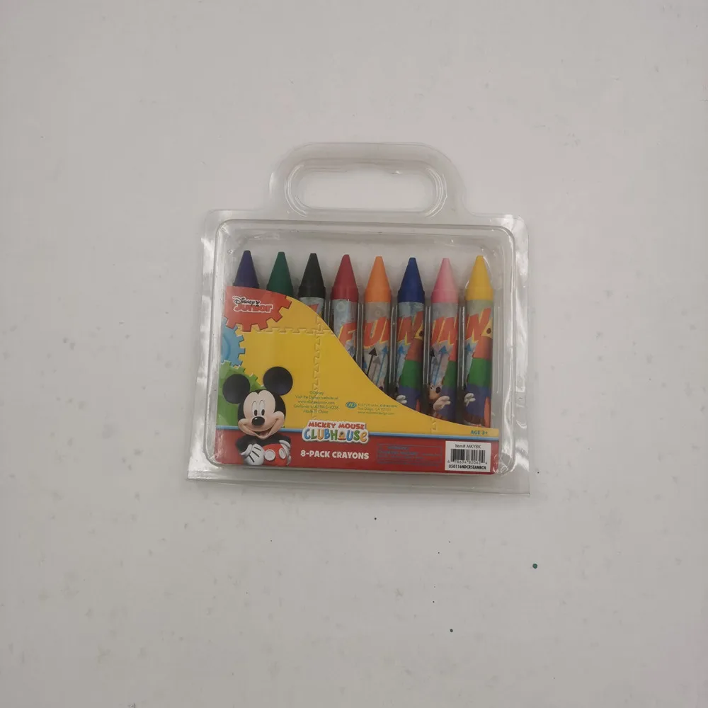 8PCS double blister kids non-toxic  jumbo crayon  set  for drawing
