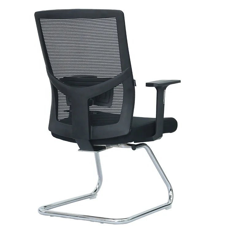Black high back swivel chair without wheels in office chairs,modern office furniture