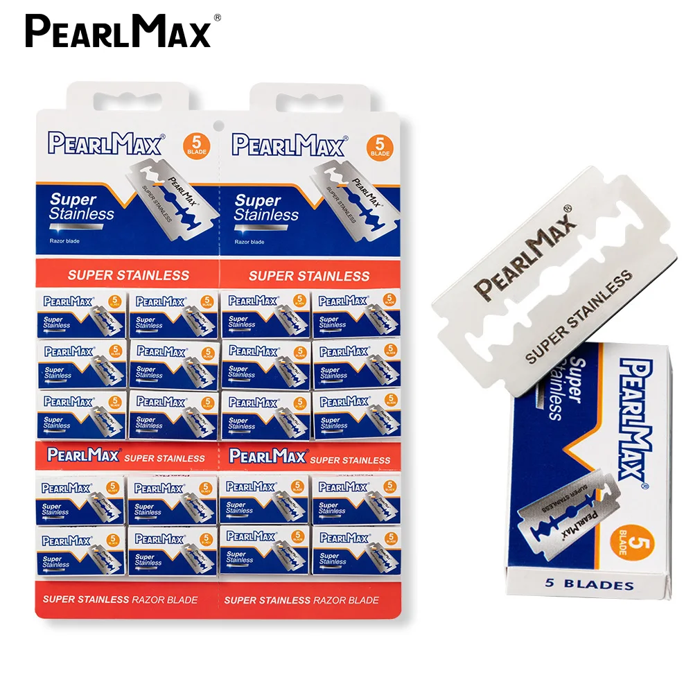 Pearlmax острое мужское лезвие бритвы хорошего качества одноразовое из нержавеющей стали с двойным краем