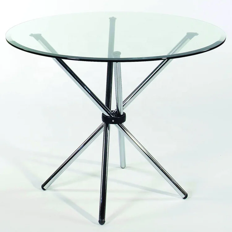 Custom Size 10mm 12mm 15mm Clear Tempered / Toughened Round Table Top Glass Prices