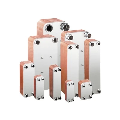 Stainless Steel 316L Copper Brazed Plate Heat Exchanger Cold Side Unilateral Flow Heat Exchanger