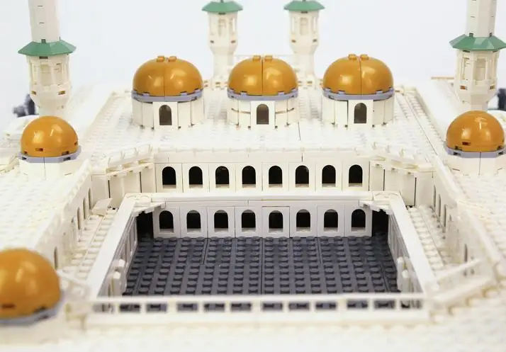 WANGE 6220 Architecture Series The Great Mosque of Mecca Model Building Blocks Classic MOC House Educational Toys