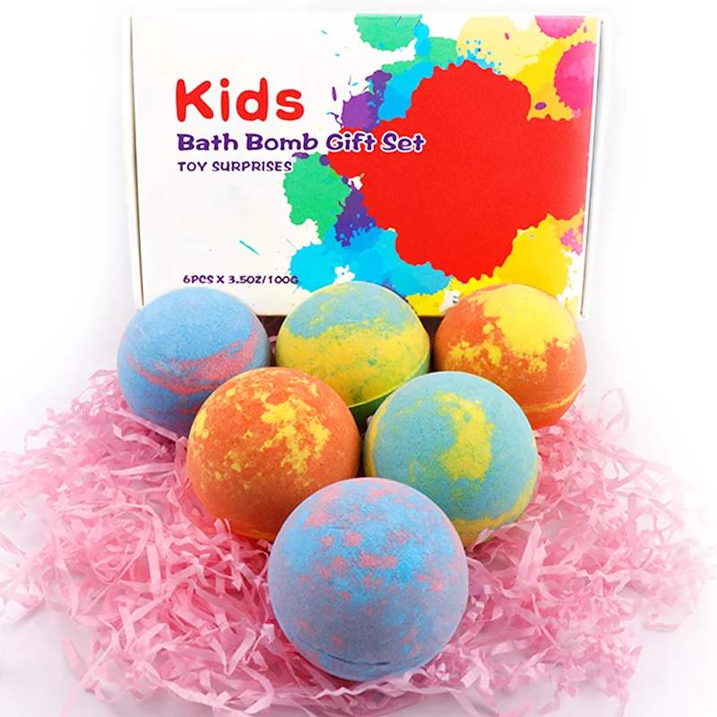 
Wholesale Private Label Handmade Organic Fizzy Bubble Bath Bomb Toys inside 