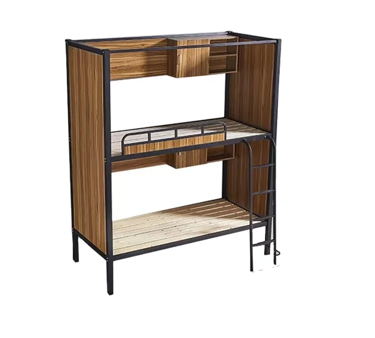 Professional manufacture modern school dormitory bed loft apartment furniture bunk bed