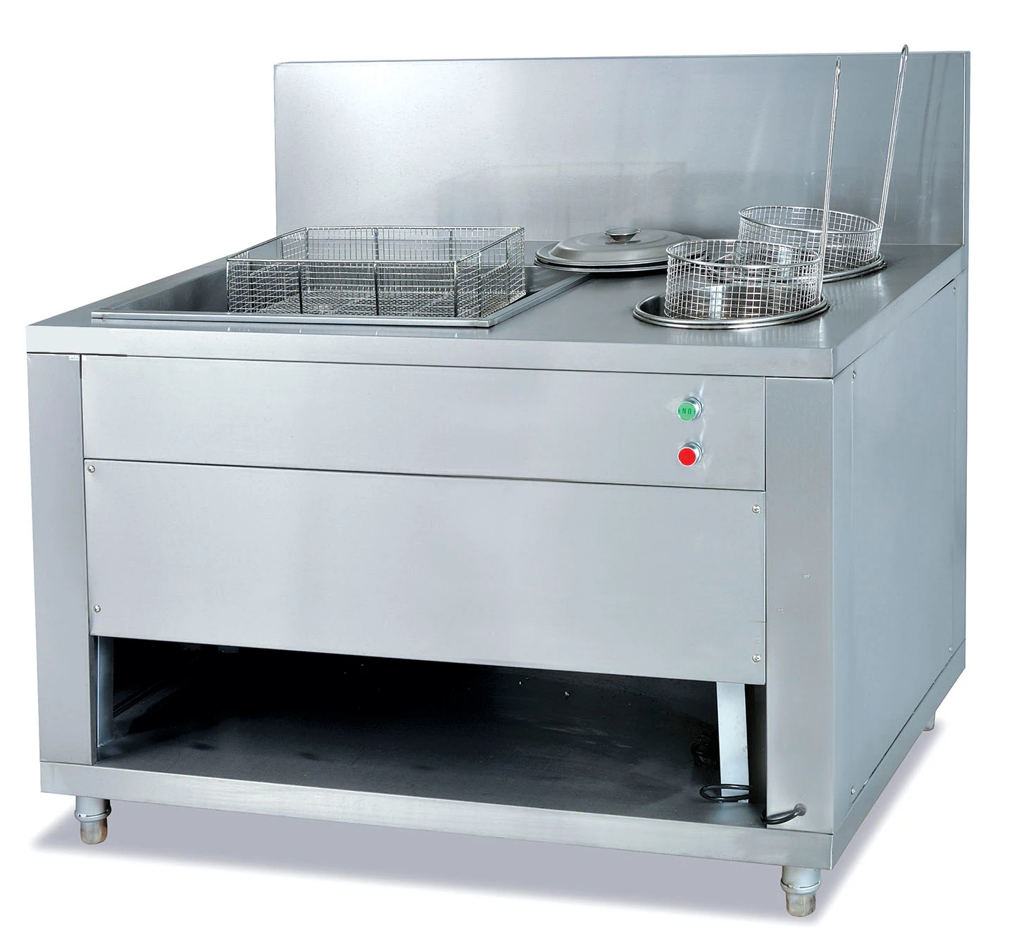 Fast Food 0.8/1cm Hot Sale Stainless Steel Electric Kfc Equipment Chicken Manual Breading Table Double Machine for Fried