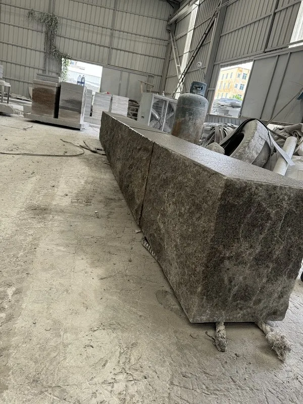 Modern Cheap Outdoor Grey Granite G603 Stone Bench Garden Design For Sale