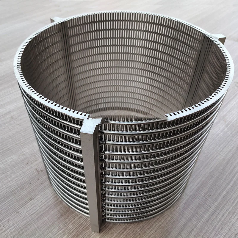 Water Well Filtration and Fluidity Stainless Steel Wedge Wire Screen Filter Tube with Motor for rotary drum