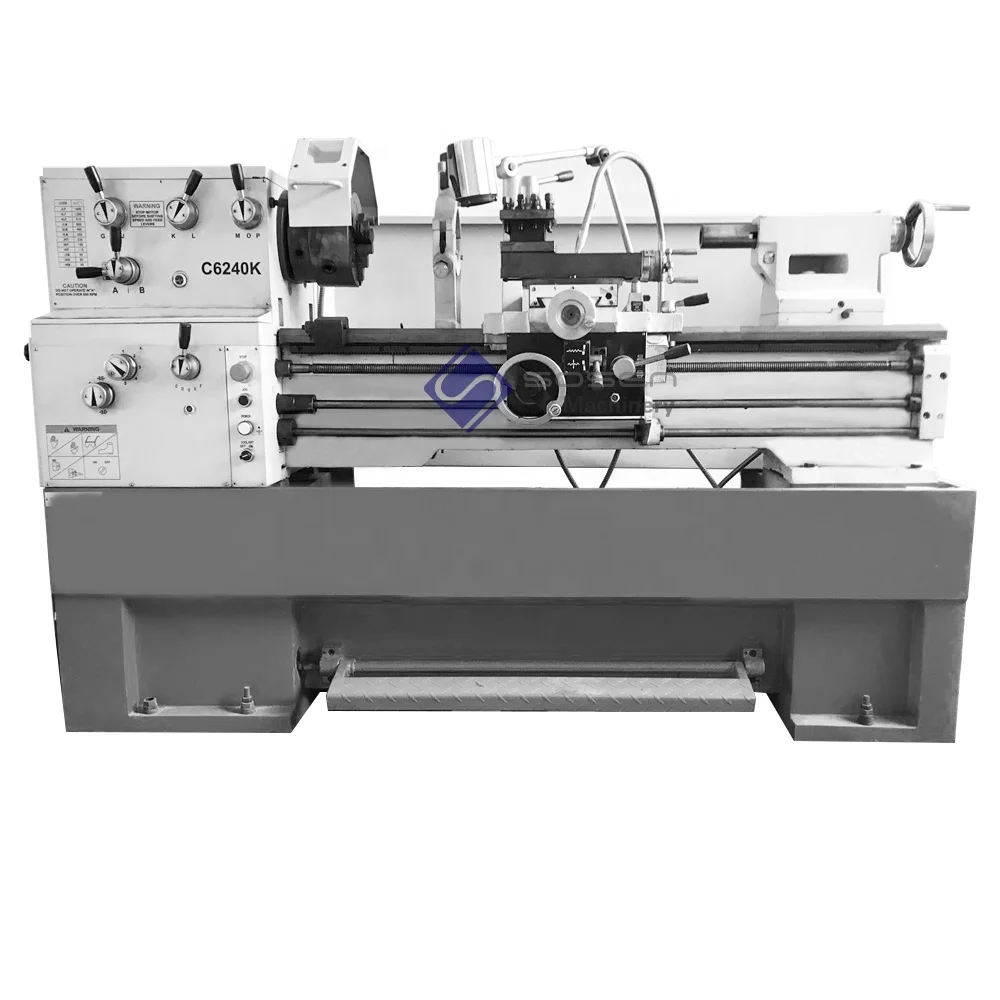 Manual Small 40mm spindle Horizontal Dro Turning Metal Lathe
