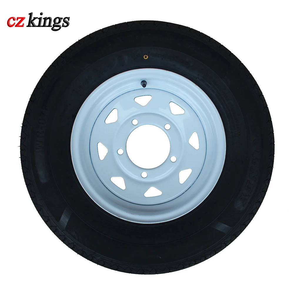 Заводской поставщик 165R13C легкая шина для грузовика прицепа с белым покрытием стальное колесо