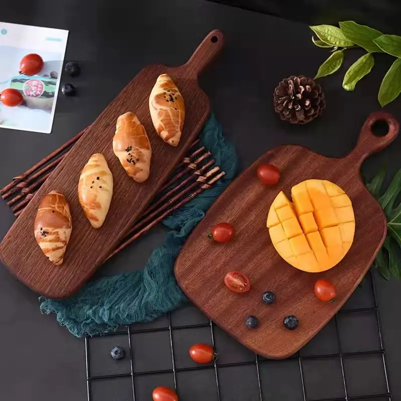 Wholesale Piece Walnut Serving Tray Wood Sushi Bread Cutting Chopping Board