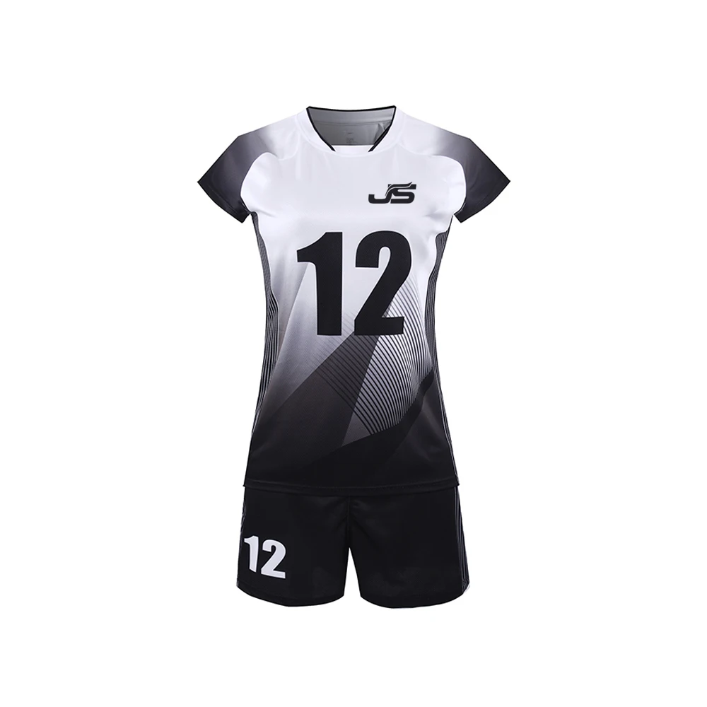 
Packaging Customization Name and Number Short Sleeves Women Volleyball Jersey team uniform 