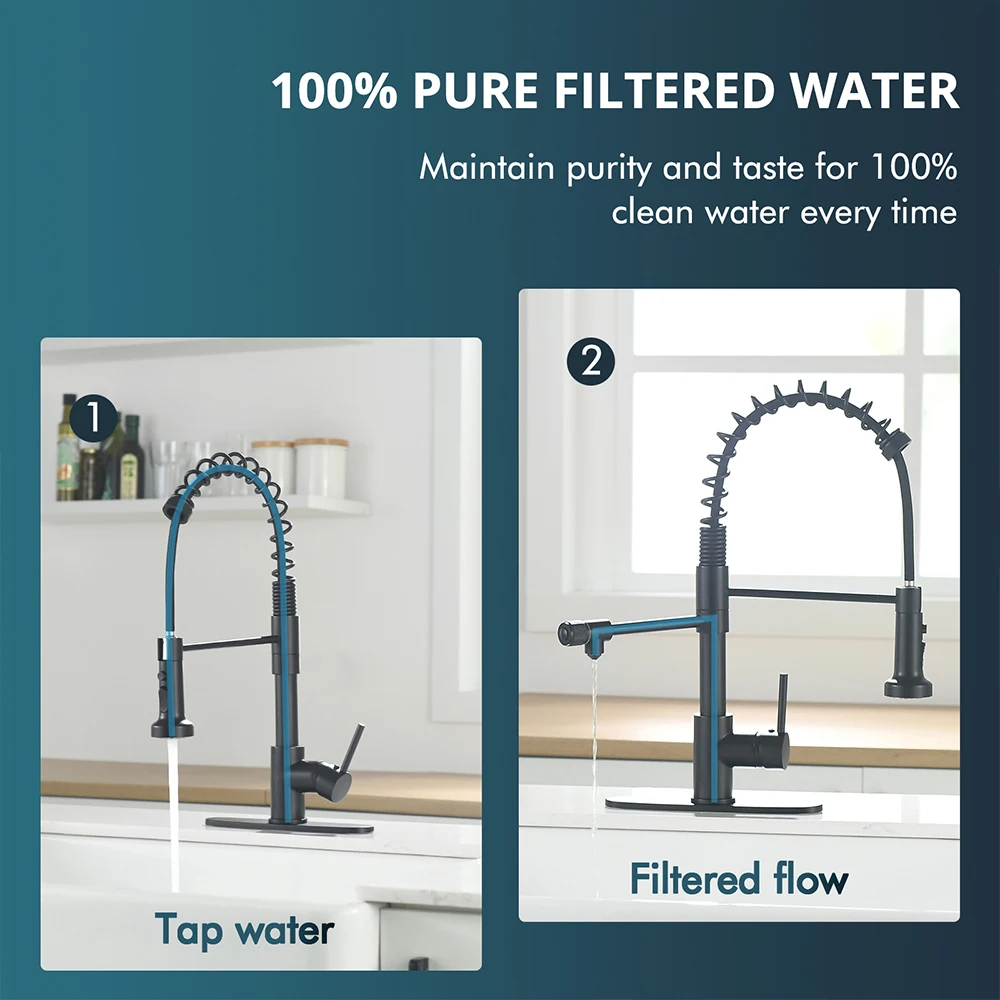 FAPULLY 360 Rotatable 3 Water Outlet Modes Multifunction Taps Pure Drinking Water Kitchen Faucets Brass CLASSIC OEM Modern