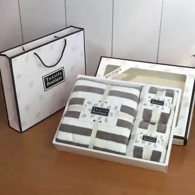 Wholesale custom logo thickened fluffy high absorbent coral velvet multi color microfiber bathroom towel set