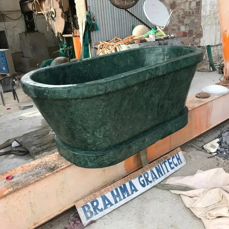 Carrara White Marble Stone Bathtub Bathroom and Free Standing Solid White Marble Round Stone Bathtub with Good Price