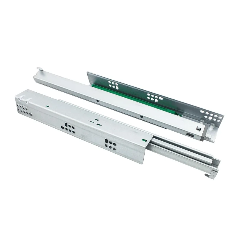 Temax Furniture Hardware 3-Fold Soft Closing Drawer Concealed Slide with 2D Handle BF3308K