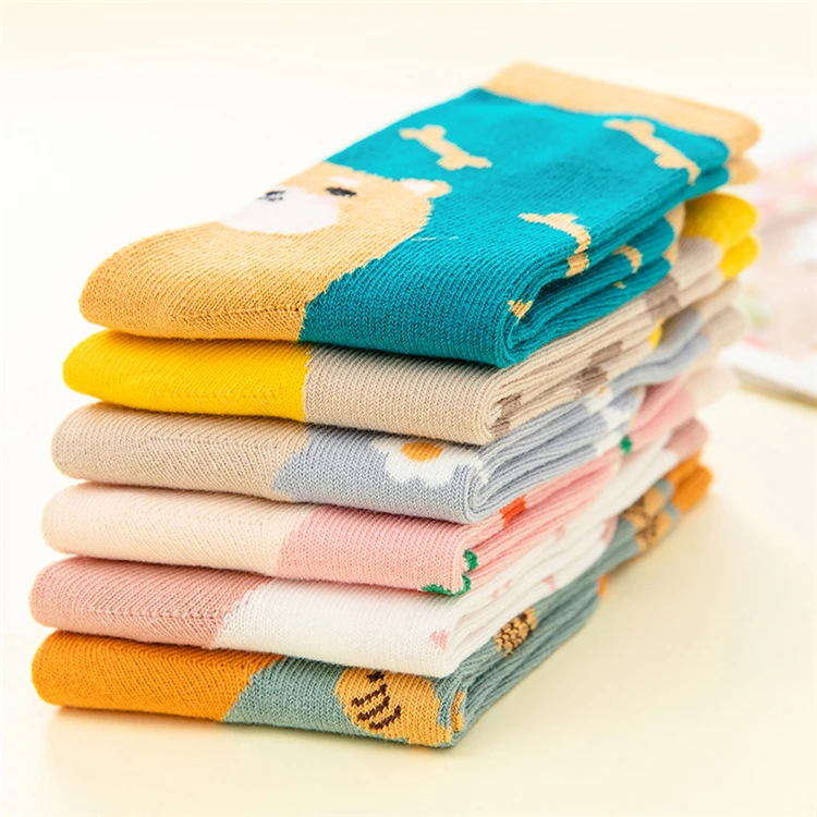 
Factory Wholesale Children Socks Warm Crew Kids Socks Cotton 