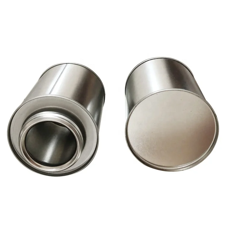 237ml empty screw top metal cans for pvc glue
