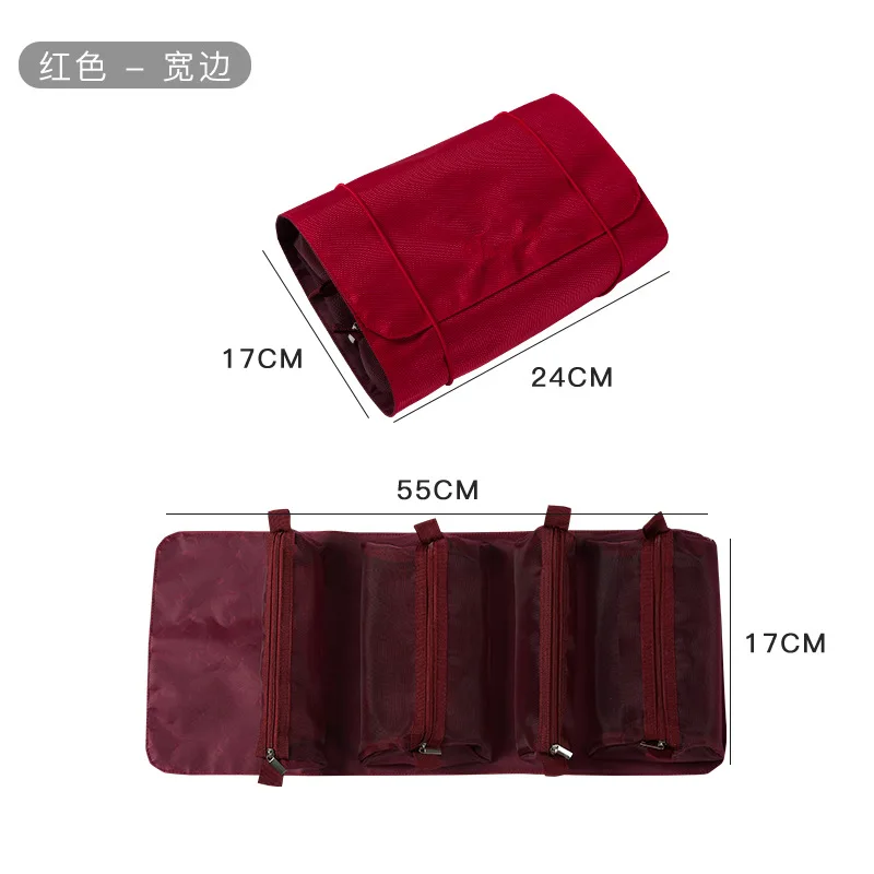 2021 4-в-1 для макияжа, сумка, многофункциональная сумка для хранения, съемный для путешествий большой вместимости, удобство макияж мешок для стирки