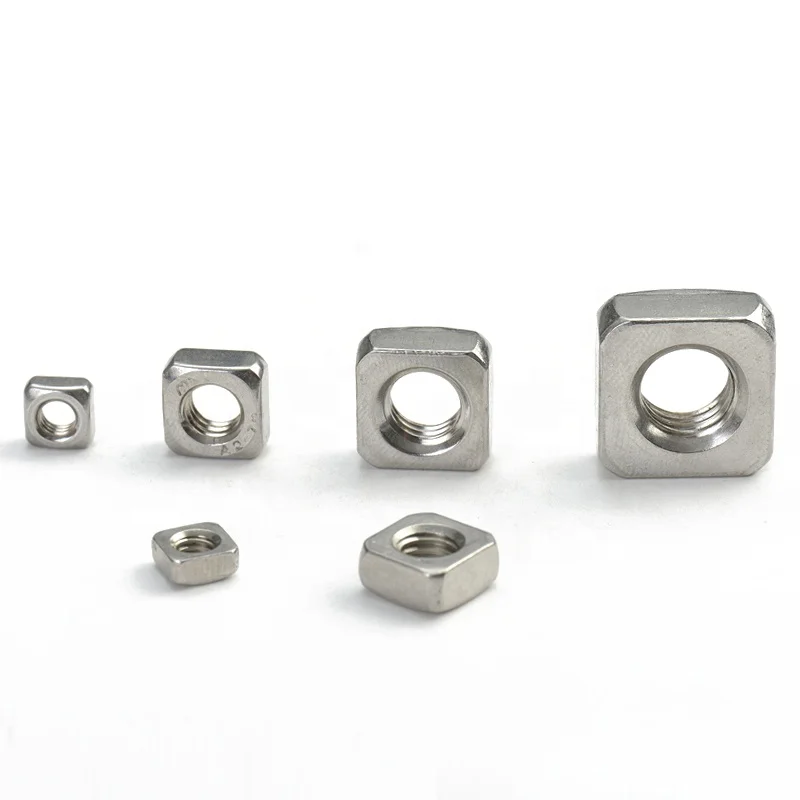 DIN557 Stainless steel square nut M3 (5.5*2.4mm) M4 (7*3mm) M5 (8*3.8mm)