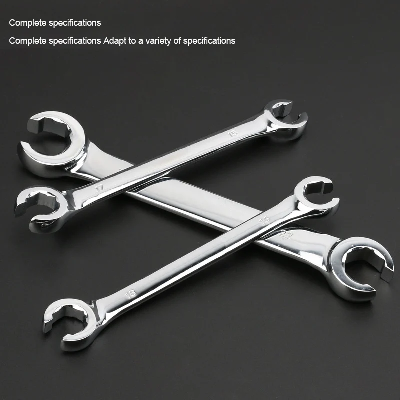 6-27mm Double End Open Flare Nut Crowfoot Spanner Brake Pipe Wrench