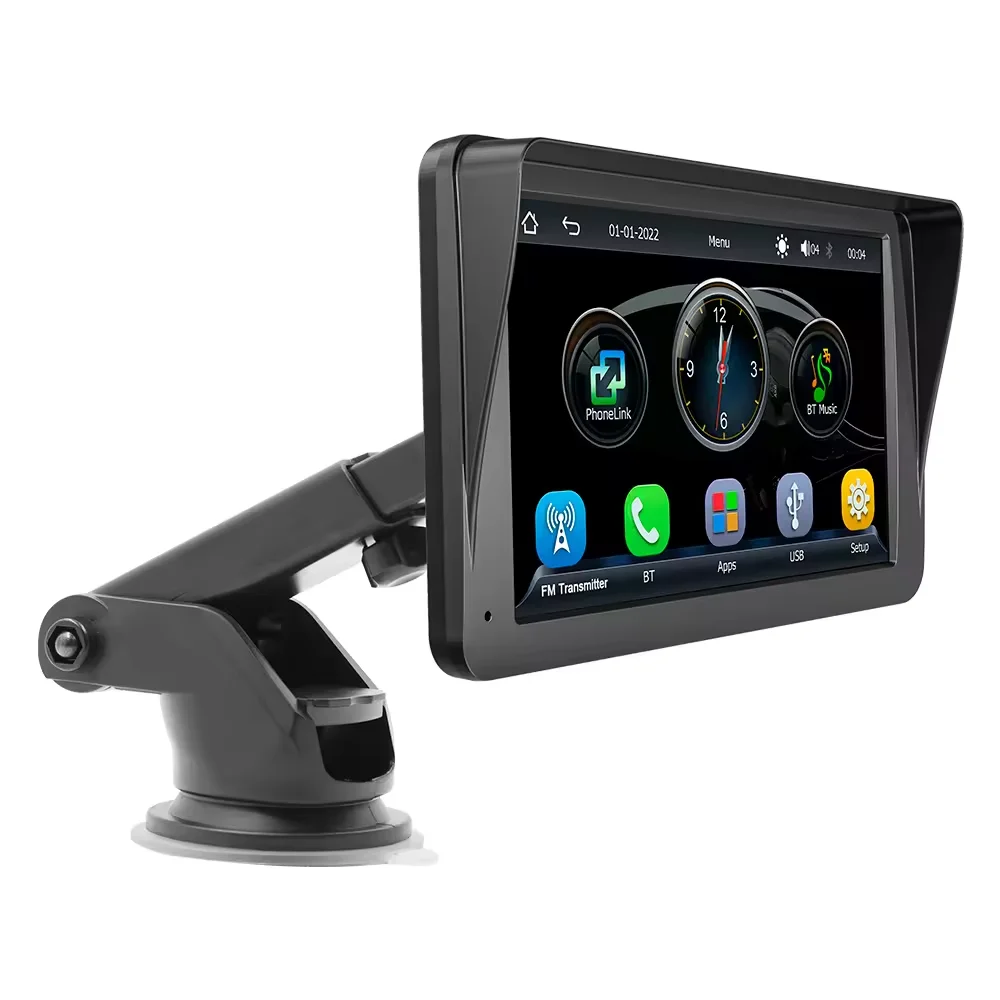 7 Inch HD Screen Wireless CarPlay Android Auto Dashboard Car DVD Player Portable Car Radio Stereo Vehicle Media Player