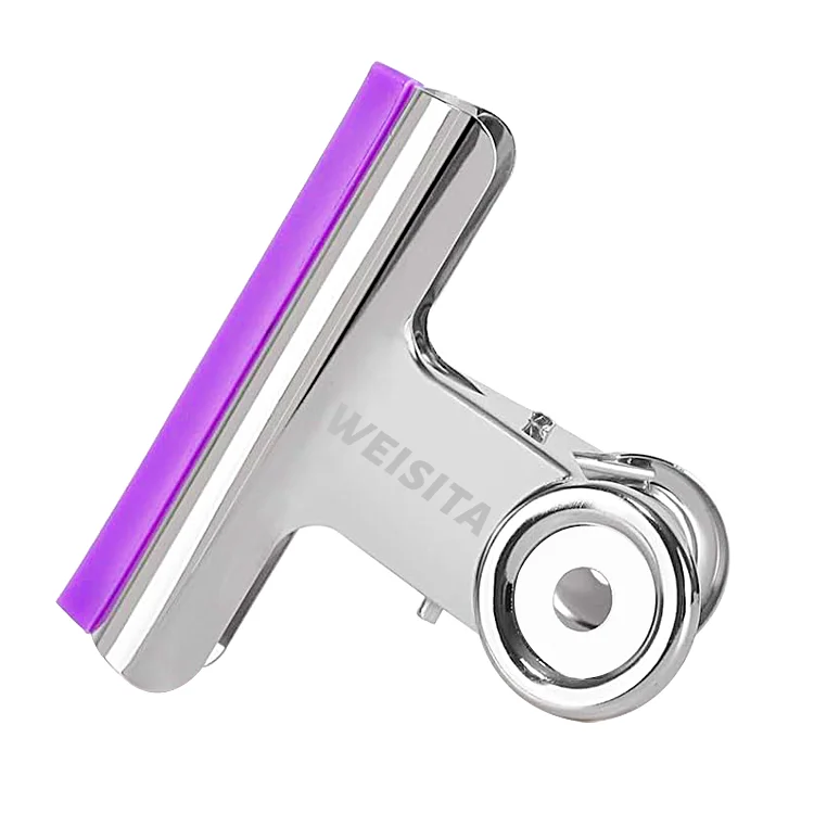 Color Silicone Strip Waterproof Clip with Strong Adsorption Capacity Hanging Photo Sealing Bag Clip Bulldog Clip