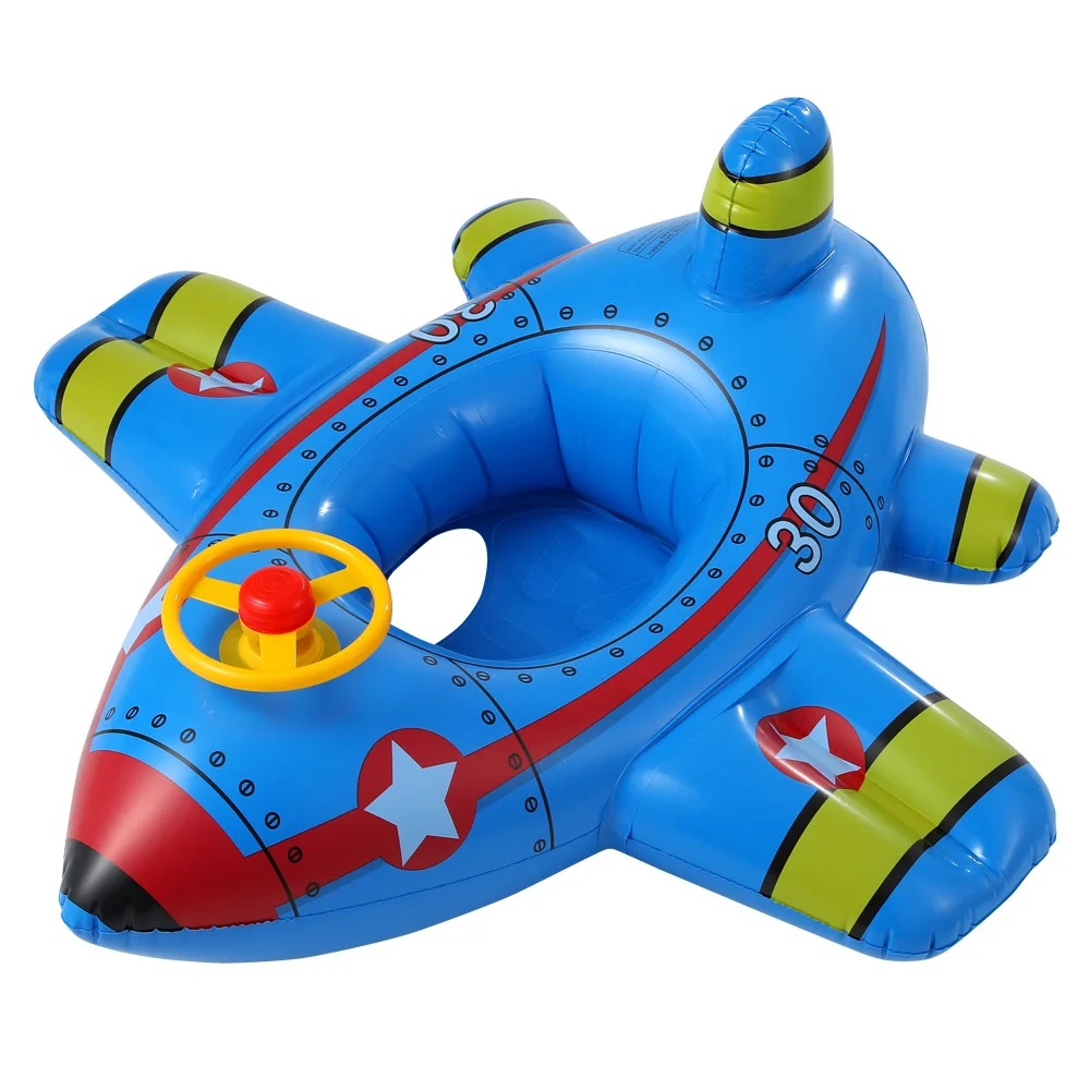 Factory Price Hot Sale Inflation Baby Airplane Float Baby Seating Swimming Pool Ring