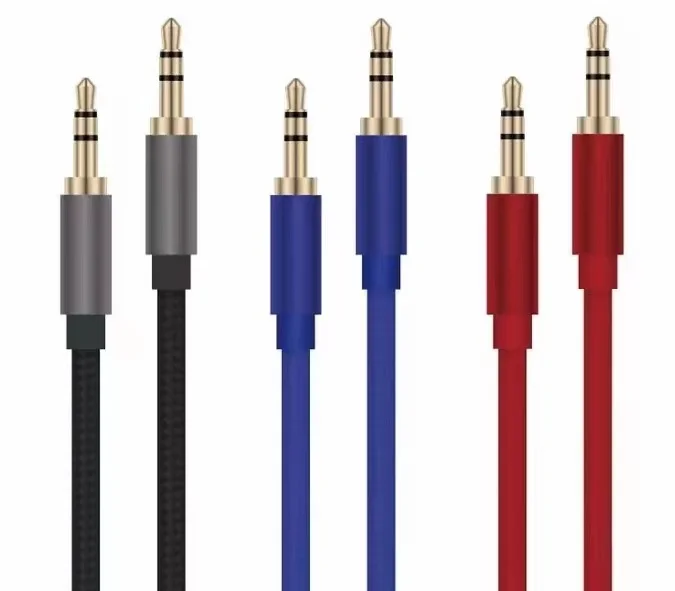 wholesale price standard plug  AUX  stereo audio DC cable 3.5mm 2 Male to 1 FemaleY Splitter audio Cable