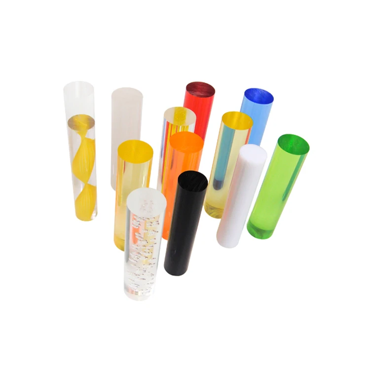 High quality transparent ESD rod custom decorative round plastic Acrylic sheet