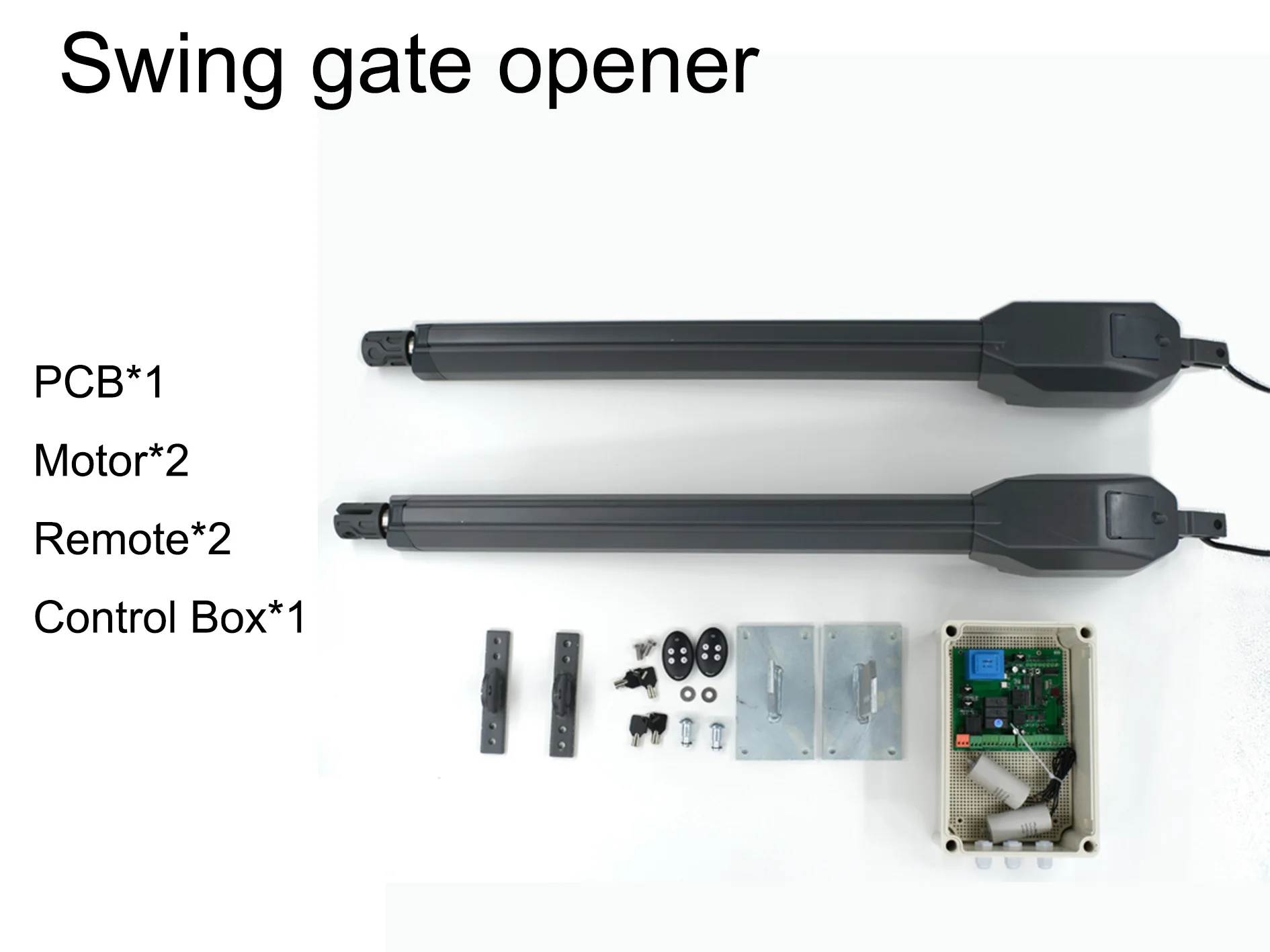 Powerful Solar Swing Gate Opener with Stopper Lock for Home Use