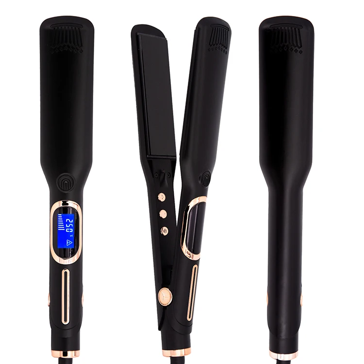 Quality Customized 500f High Temperature Hair Straightener Mch Fast Heating 5 Size Available Titanium Hair Flat Irons